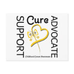 Childhood Cancer Support Advocate Cure Postcard