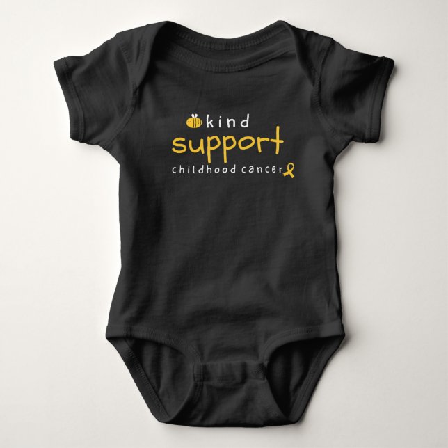 childhood cancer support Baby Bodysuit One-Pieces (Front)