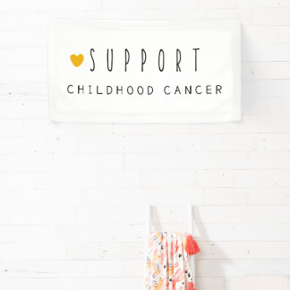 childhood cancer support. Banner
