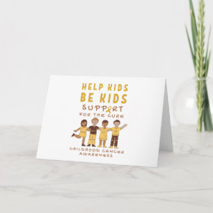 childhood cancer support cure Announcement Card