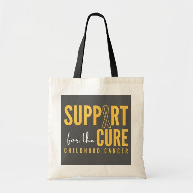 childhood cancer.support.cure Totes & Bags (Front)