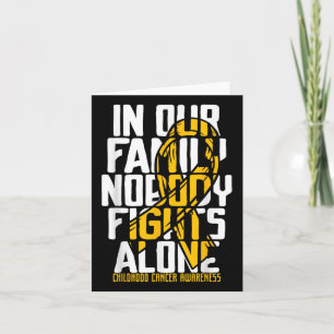 Childhood Cancer Support Family Childhood Cancer A Card