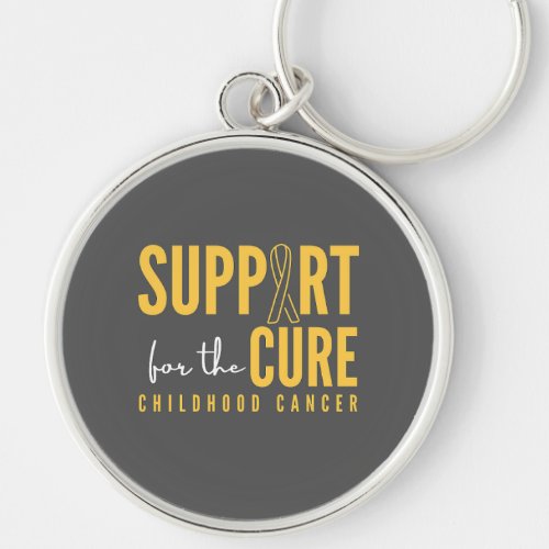 childhood cancer support for the cure Keychain