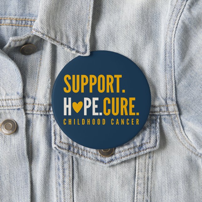 childhood cancer support hope cure Buttons (In Situ)