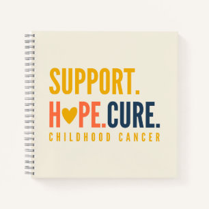 childhood cancer support hope Notebook Journal
