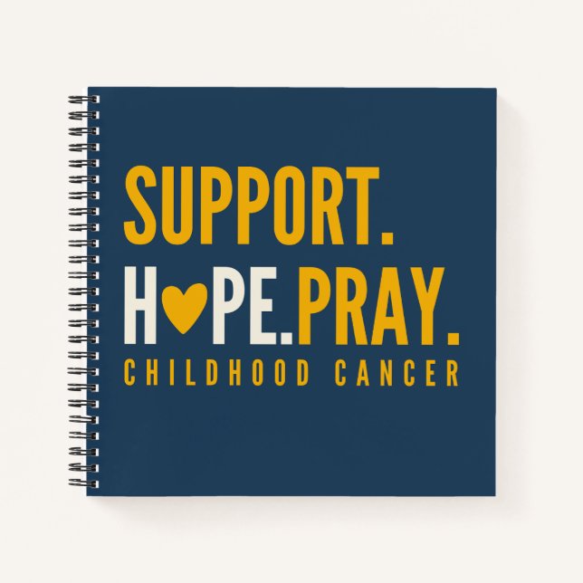 childhood cancer support hope Notebook Journal (Front)