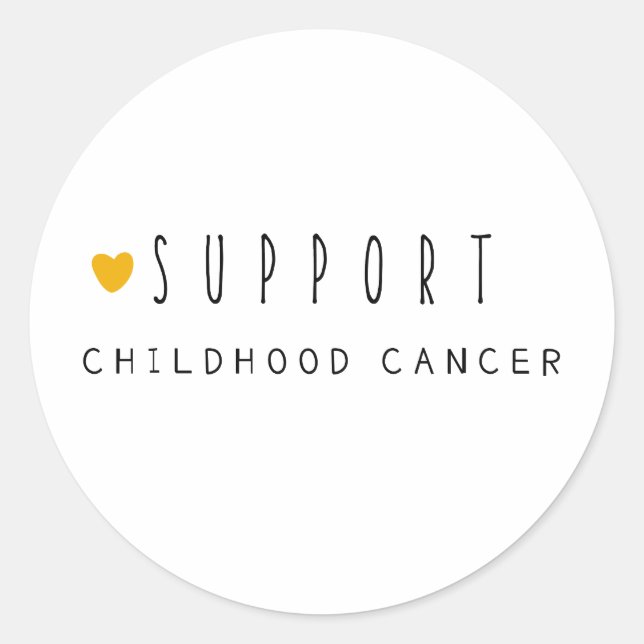 childhood cancer. support. Stickers & Labels (Front)