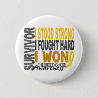 Childhood Cancer Survivor 4 Pinback Button