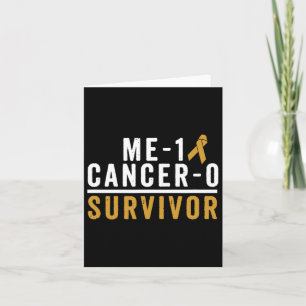 Childhood Cancer Survivor Awareness Gold Ribbon Ki Card