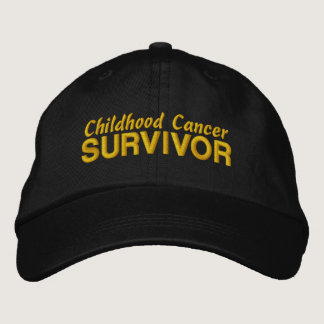 Childhood Cancer Survivor Embroidered Baseball Cap