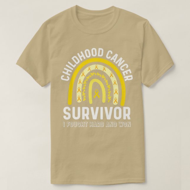 Childhood Cancer Survivor End Of Chemo Fight Cance T-Shirt (Design Front)