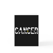 Childhood Cancer Survivor Gold Ribbon Awareness  Card