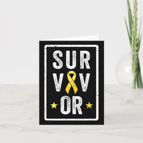 Childhood Cancer Survivor _ Pediatrics Kids Awaren Card