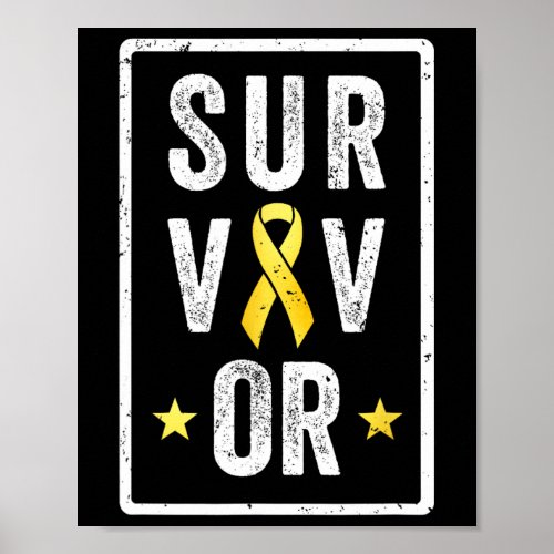 Childhood Cancer Survivor _ Pediatrics Kids Awaren Poster