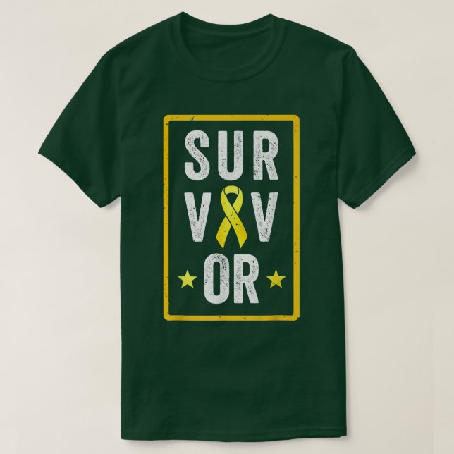 Childhood Cancer Survivor Pediatrics Kids Awarenes T-Shirt (Design Front)
