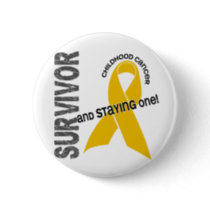 Childhood Cancer Survivor Pinback Button