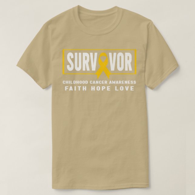 Childhood Cancer Survivor Shirt - Childhood Cancer (Design Front)