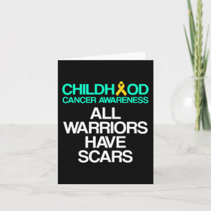 Childhood Cancer Survivor Support Warrior 5 Card