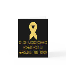 Childhood Cancer Survivor Yellow Ribbon Awareness  Card