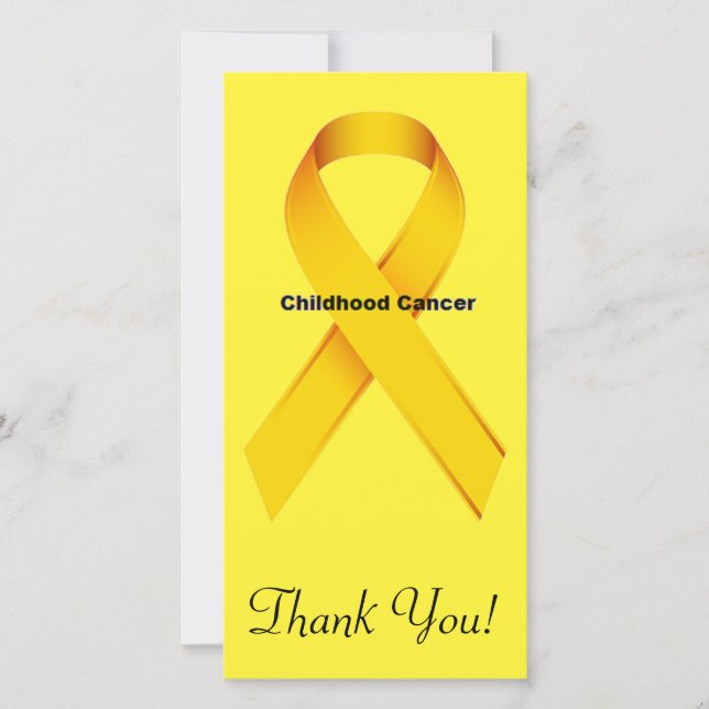 Childhood Cancer Thank You Card (Front)