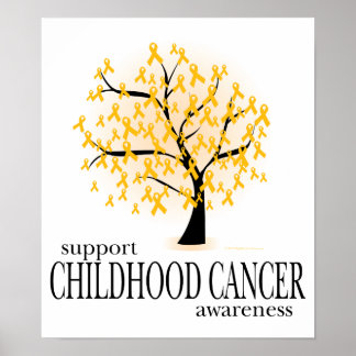 Childhood Cancer Tree Poster