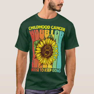 Childhood Cancer Warrior Choose To Keep Going Supp T-Shirt