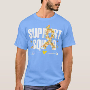 Childhood Cancer Warrior Support Squad Gold Ribbon T-Shirt