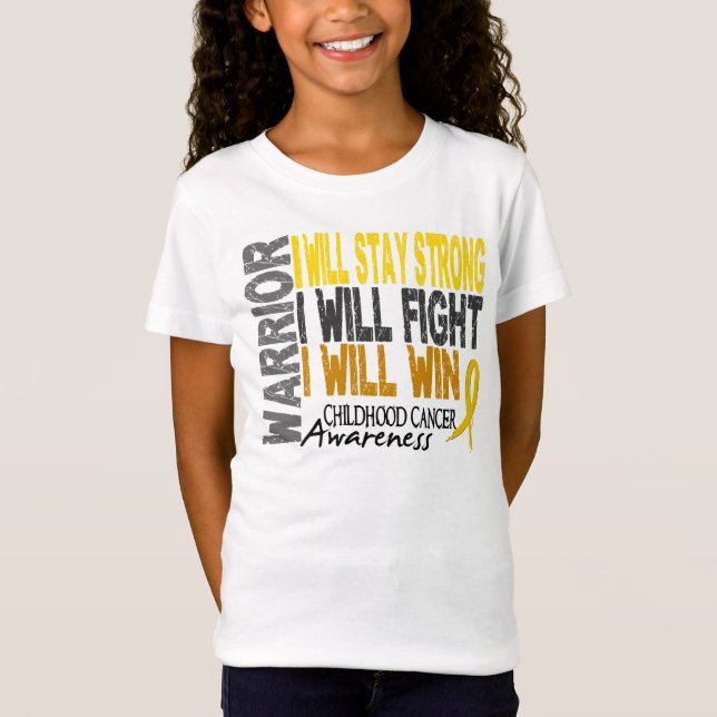 Childhood Cancer Warrior T-Shirt (Front)