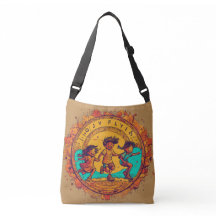 Childhood friends image Crossbody Tote Bag
