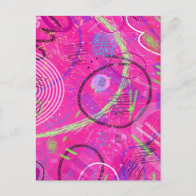 Childhood Memories Abstract Art  Postcard (Front)