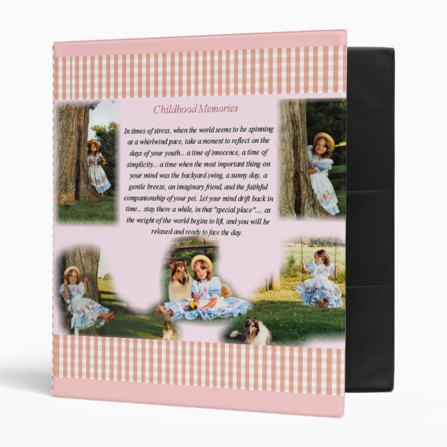 Childhood Memories Binder (Front/Inside)