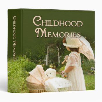 Childhood Memories Binder by TrudyWilkerson at Zazzle