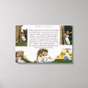 Childhood Memories Inspirational Canvas Print