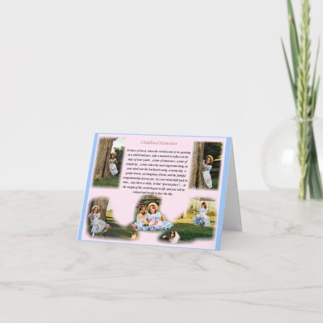 Childhood Memories Inspirational Card (Front)
