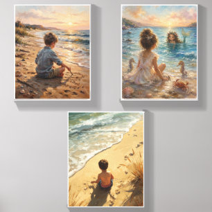Childhood Nature Adventure Wall Art Canvas Photo Tile