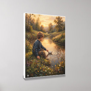 Childhood Nature Adventure Wall Art Canvas Photo Tile