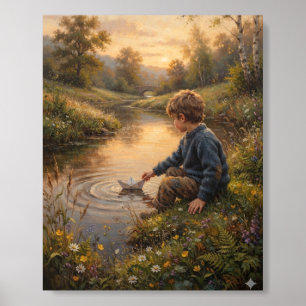 Childhood Nature Adventure Wall Art Foam Core Photo Tile