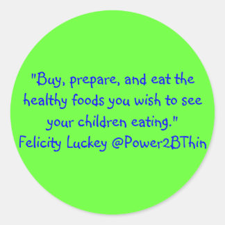 Childhood Obesity Solutions Classic Round Sticker