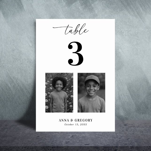 Childhood Photos Pictures Table Number 3 Wedding (Creator Uploaded)