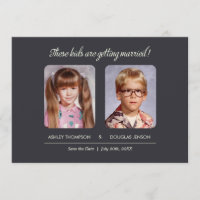 Childhood Photos Save the Date Invitation