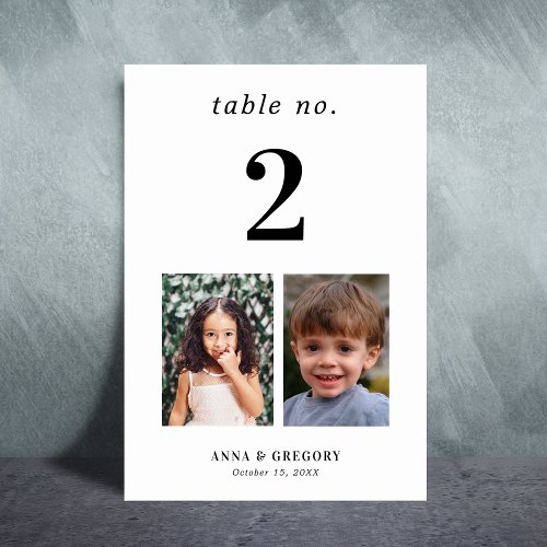 Childhood Pictures Photos Table Number 2 Wedding