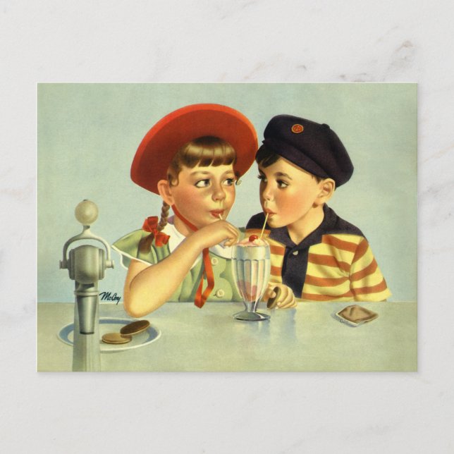 Childhood Sweethearts Postcard (Front)