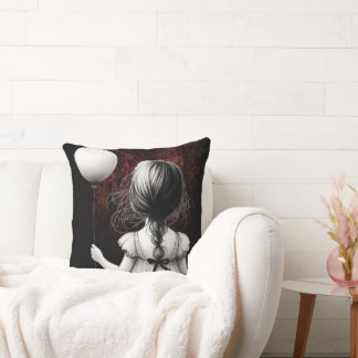 Childhood Whispers Throw Pillow