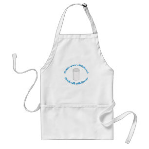 Childhood With Milk Nostalgia Slogan Adult Apron