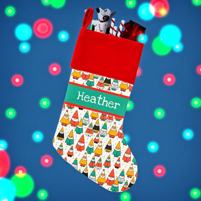 Childhood Wonder Santa Claus Drawing Christmas Stocking (Creator Uploaded)