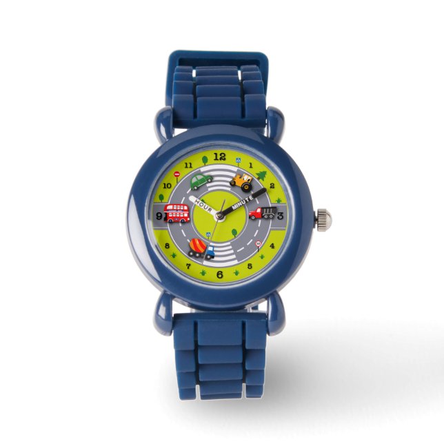 Childhood Wonders. Road Traffic, Cars and Signs Watch (Front)