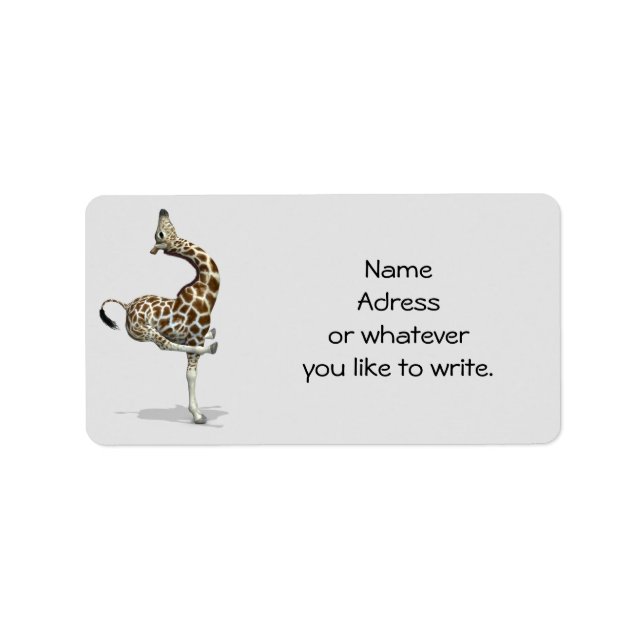 Childish Giraffe Label (Front)