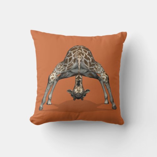 Childish Giraffe Throw Pillow