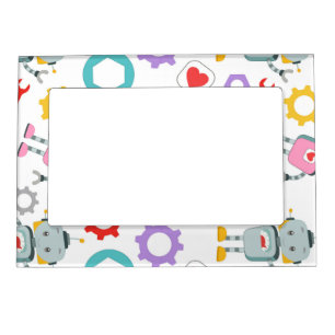 Childish Robots Colorful Mechanical Parts Tools Magnetic Frame