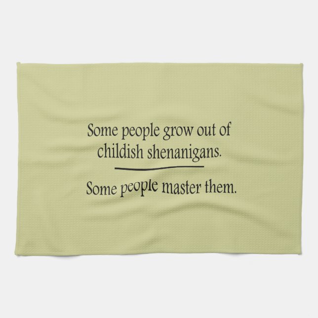 Childish Shenanigans Towel (Horizontal)